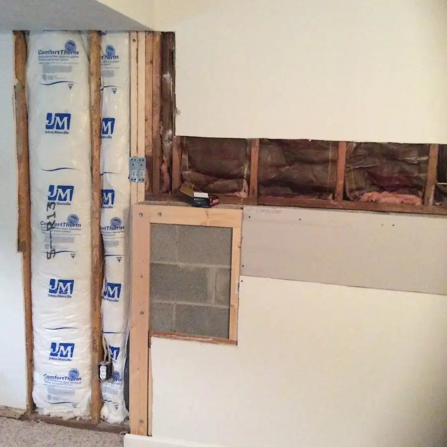 Wall insulation replacement during Contents Cleaning & Restoration in Warrenville